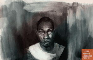 Painting of Demitrius Buckley, an award winning writer incarcerated in Michigan (Credit: Daniella Toosie-Watson)