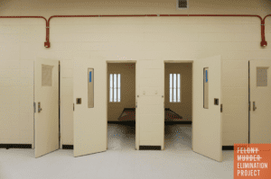 Juvenile detention bedrooms at the C.A. Dillon facility in Butner, NC (Photo: Melissa Boughton/NC Newsline)