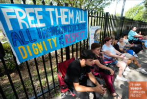 Family members waiting for information at ICE field office in Miramar, FL (Photo: Lynne Sladky/Associated Press)